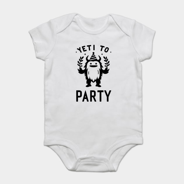 Yeti To Party Baby Bodysuit by Frank Ring